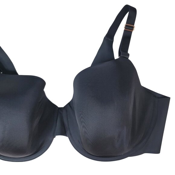 Soma Perfect Coverage Bra Black 40D Underwire Seamless Light Pad Vanishing 360 - Picture 2 of 9